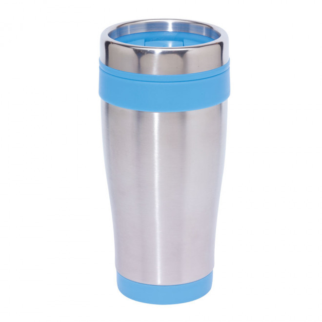 MUG ISOTHERME PUBLICITAIRE 'PYRENEES' - bleu clair