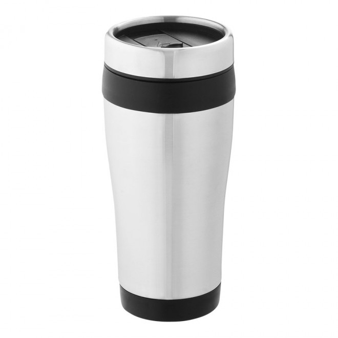 MUG ISOTHERME PUBLICITAIRE 'PYRENEES' - noir