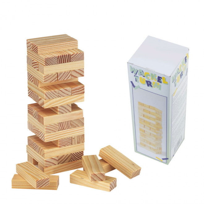 JEU DE CONSTRUCTION PUBLICITAIRE EN BOIS 'TURM' - bois