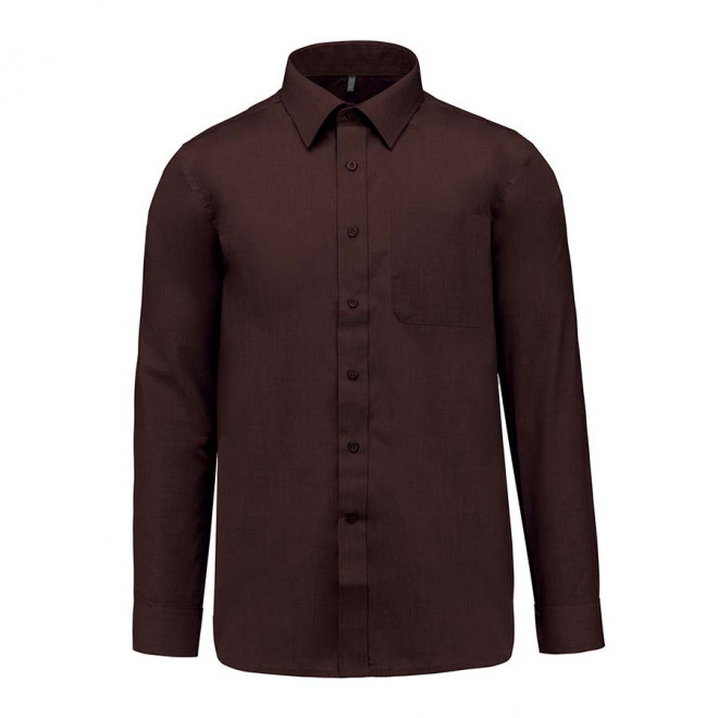CHEMISE PUBLICITAIRE HOMME ML 'KARIBAN' - brun
