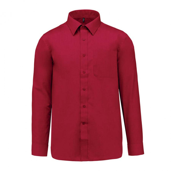 CHEMISE PUBLICITAIRE HOMME ML 'KARIBAN' - rouge