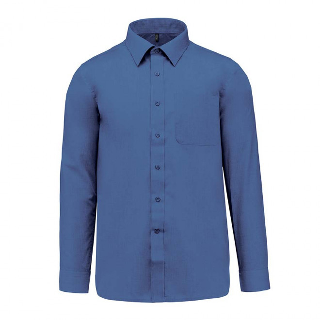 CHEMISE PUBLICITAIRE HOMME ML 'KARIBAN' - bleu cobalt