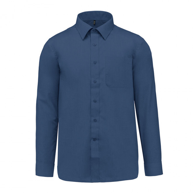 CHEMISE PUBLICITAIRE HOMME ML 'KARIBAN' - bleu marine