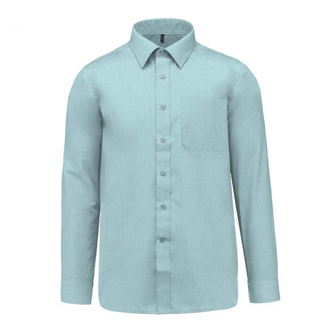 CHEMISE PUBLICITAIRE HOMME ML 'KARIBAN' - vert menthe