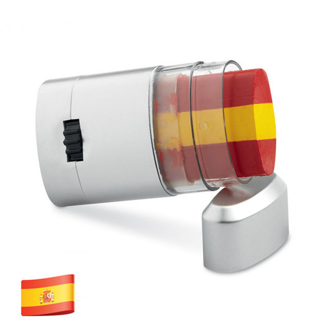 STICK DE MAQUILLAGE DRAPEAU PERSONNALISABLE 'TRIOCOLOR' - rouge/jaune/rouge