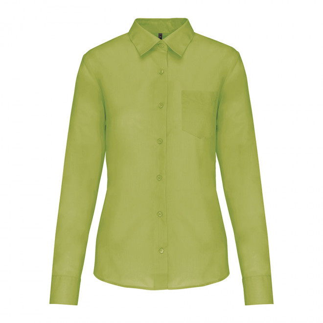 CHEMISE PUBLICITAIRE FEMME ML 'KARIBAN' - citron vert