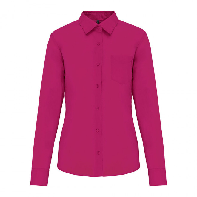 CHEMISE PUBLICITAIRE FEMME ML 'KARIBAN' - fuchsia