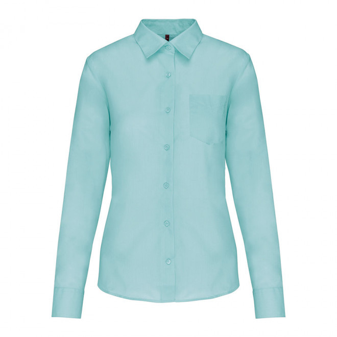 CHEMISE PUBLICITAIRE FEMME ML 'KARIBAN' - vert menthe