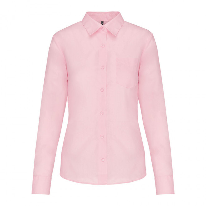 CHEMISE PUBLICITAIRE FEMME ML 'KARIBAN' - rose pâle