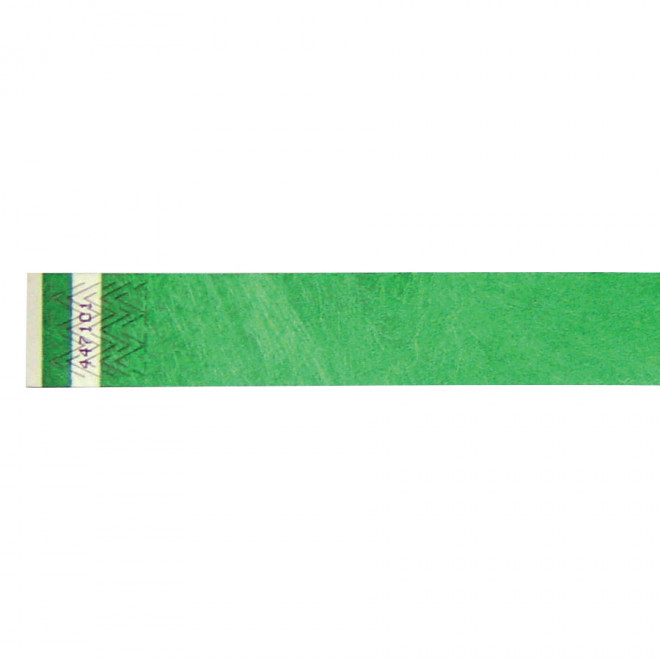 BRACELET EN PAPIER TYVEK® PERSONNALISABLE 'GUEST' 2.5 - vert