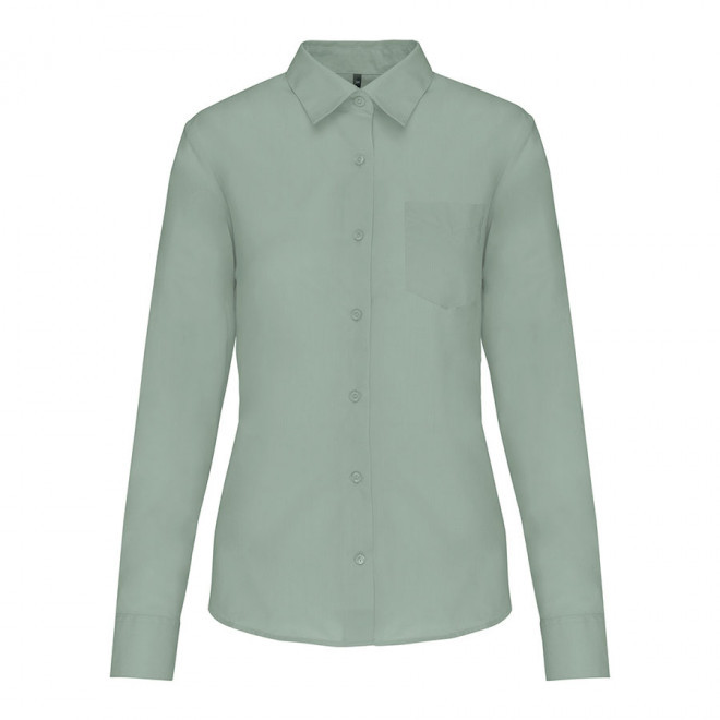 CHEMISE PUBLICITAIRE FEMME ML 'KARIBAN' - sauge