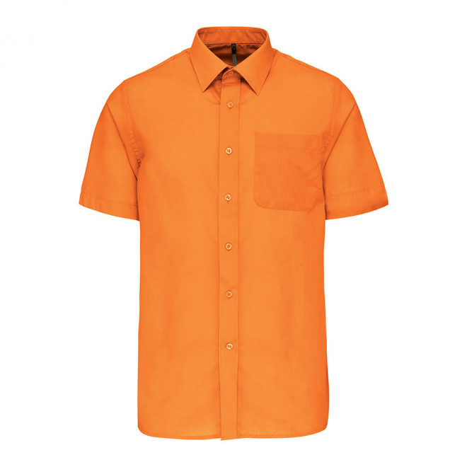 CHEMISE MANCHES COURTES PUBLICITAIRE HOMME 'KARIBAN' - orange