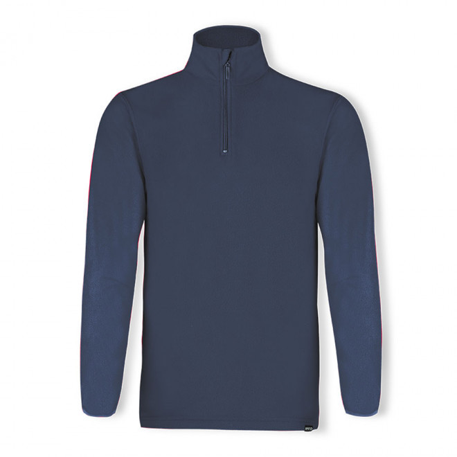 POLAIRE PERSONNALISABLE DEMI ZIP 155G 'COLARI' - bleu marine