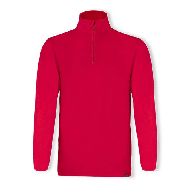 POLAIRE PERSONNALISABLE DEMI ZIP 155G 'COLARI' - rouge