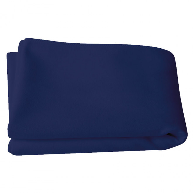 DRAP DE BAIN MICROFIBRE PERSONNALISABLE 100X150 CM 'POLLY'  - bleu marine