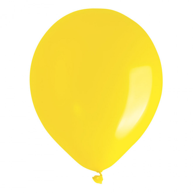 LOT 100 BALLONS DE BAUDRUCHE PUBLICITAIRES ø30 CM 'LUFT' - jaune