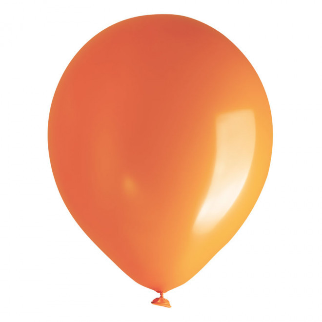LOT 100 BALLONS DE BAUDRUCHE PUBLICITAIRES ø30 CM 'LUFT' - orange