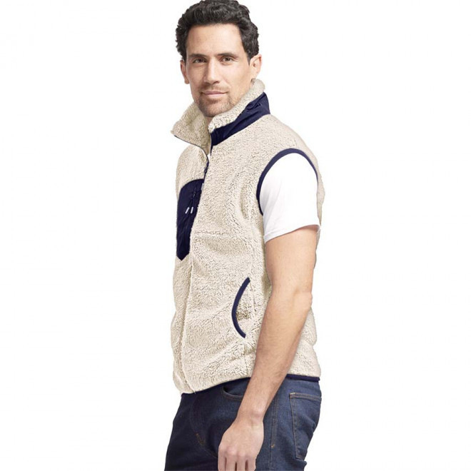 BODYWARMER PERSONNALISABLE HOMME SHERPA MUSTAGHATA® 'INUIT - écru