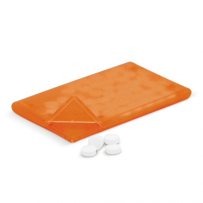 BOITE PERSONNALISABLE BONBONS 'SKITTY RECTANGLE' 4J - orange