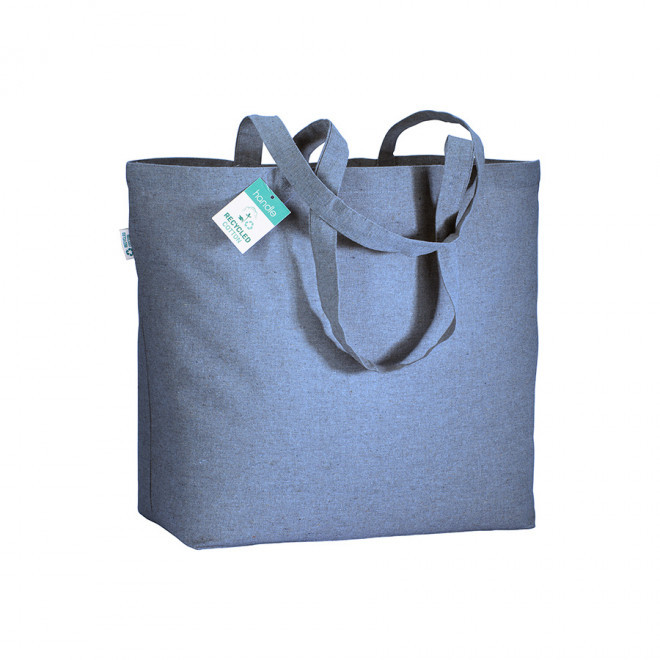 SAC COTON RECYCLE PERSONNALISABLE 190G 'DELICIAS' - bleu royal