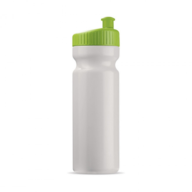 GOURDE OPAQUE PERSONNALISABLE 750ML 'TRAIL' 4J - blanc/vertclair