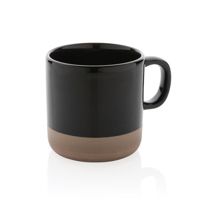 MUG PERSONNALISABLE EN CÉRAMIQUE 'POUKKA' - noir