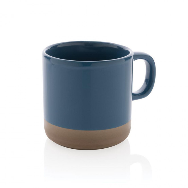 MUG PERSONNALISABLE EN CÉRAMIQUE 'POUKKA' - bleu