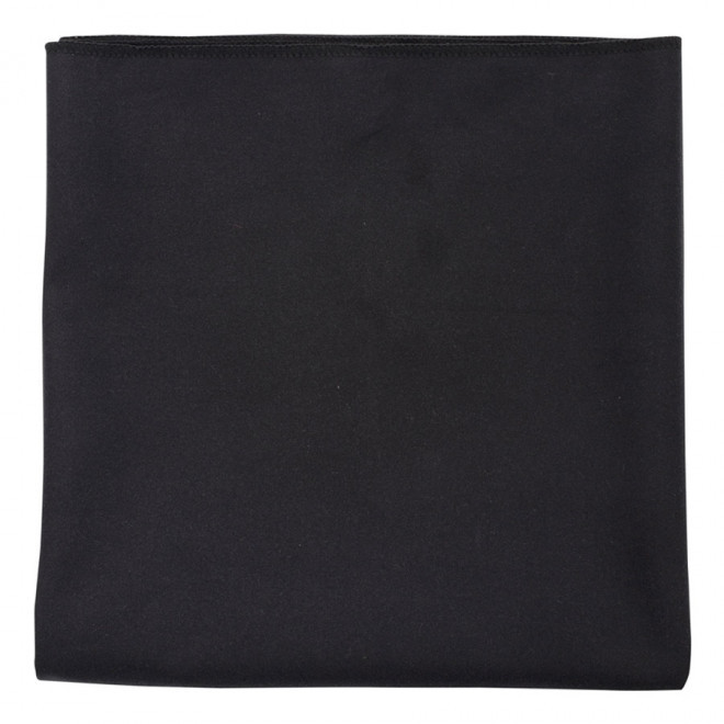 SERVIETTE MICROFIBRE PERSONNALISABLE 'MELIS 30x50' - noir