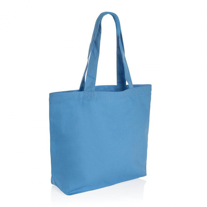 SAC SHOPPING PERSONNALISÉ EN TOILE 'BAKO' - bleu clair