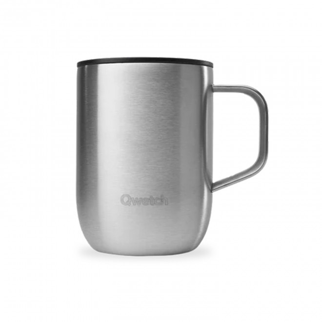 MUG ISOTHERME QWETCH PERSONNALISABLE 'TISANIERE MINI' - inox