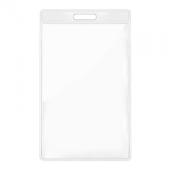 PORTE-BADGE VERTICAL PUBLICITAIRE 'BULA' - transparent