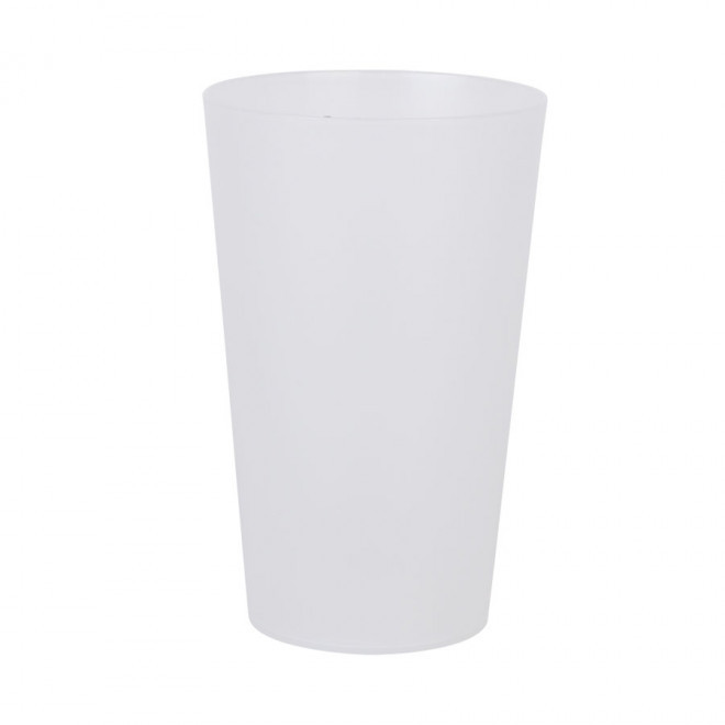 GOBELET PERSONNALISÉ RÉUTILISABLE 30 CL 'CUP' - transparent givré