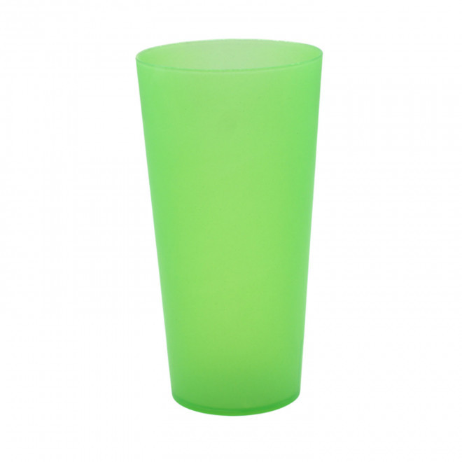 GOBELET PERSONNALISÉ RÉUTILISABLE 60 CL 'CUP' - transparent givré vert