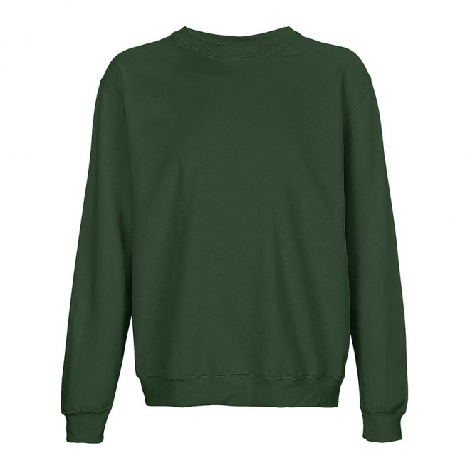 SWEAT COL ROND MIXTE PERSONNALISABLE 'COLUMBIA' - vert bouteille