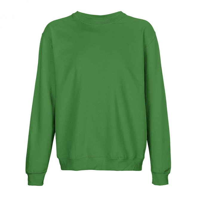 SWEAT COL ROND MIXTE PERSONNALISABLE 'COLUMBIA' - vert prairie