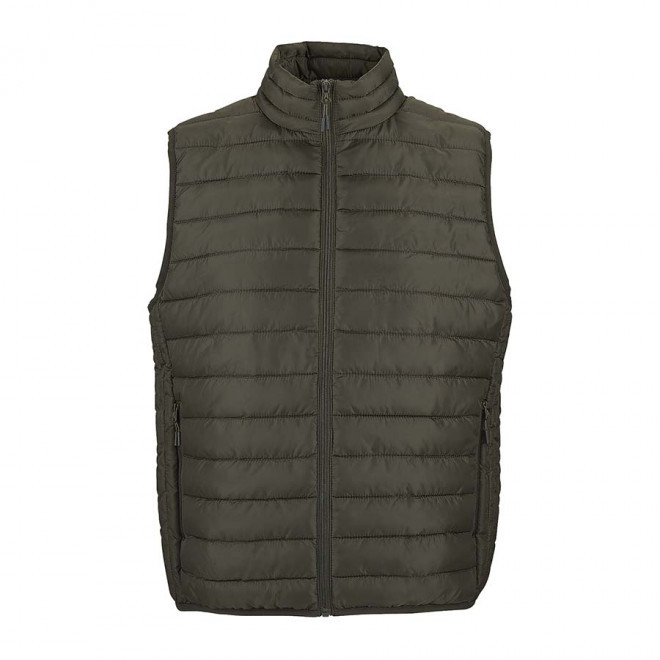 DOUDOUNE SANS MANCHES PERSONNALISABLE HOMME 'STREAM BW' - vert kaki