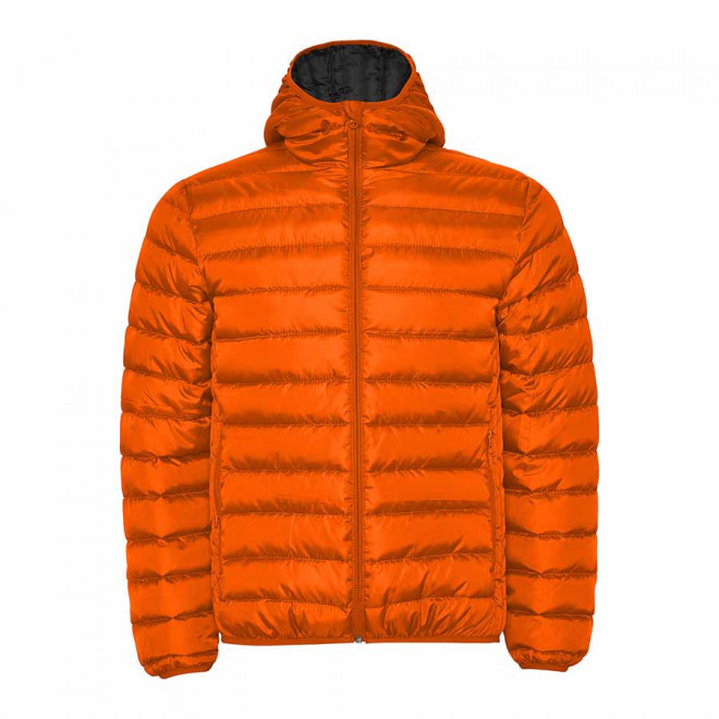 DOUDOUNE PERSONNALISÉE AVEC CAPUCHE HOMME 'ISLO' - orange
