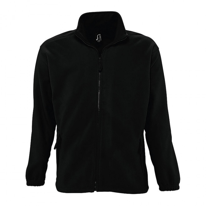 VESTE POLAIRE PUBLICITAIRE ZIPPEE HOMME 'NORTH' EXPRESS 72H - noir