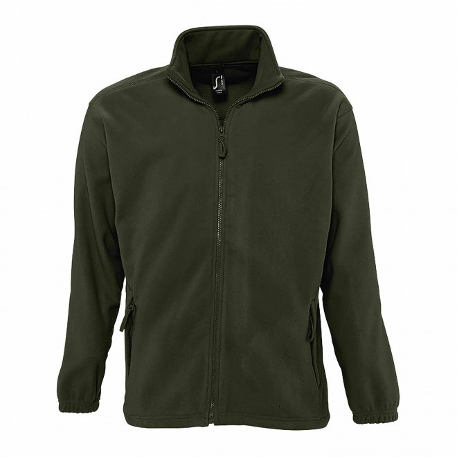 VESTE POLAIRE PUBLICITAIRE ZIPPEE HOMME 'NORTH' EXPRESS 72H - vert militaire