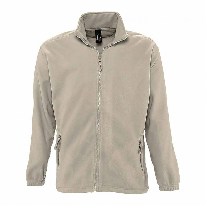 VESTE POLAIRE PUBLICITAIRE ZIPPEE HOMME 'NORTH' EXPRESS 72H - sable