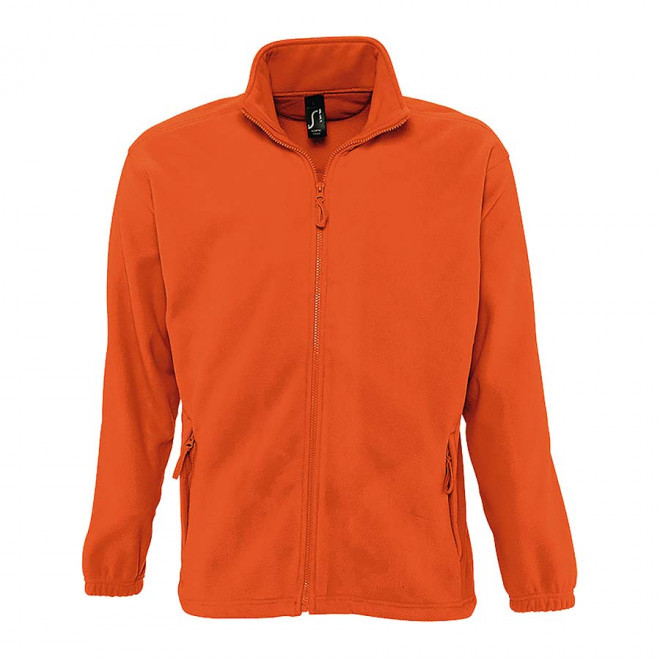 VESTE POLAIRE PUBLICITAIRE ZIPPEE HOMME 'NORTH' EXPRESS 72H - orange