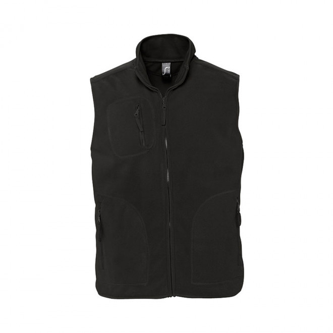 BODYWARMER PUBLICITAIRE POLAIRE MIXTE 'NORWAY' 320 GR/M² 72H - noir