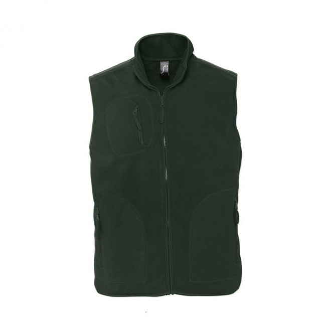 BODYWARMER PUBLICITAIRE POLAIRE MIXTE 'NORWAY' 320 GR/M² 72H - vert sapin