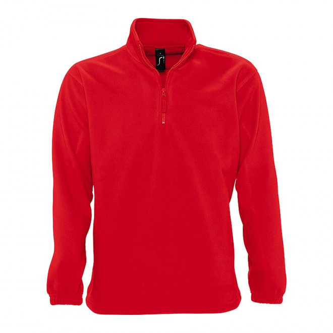 SWEAT-SHIRT PUBLICTAIRE MIXTE POLAIRE 'NESS' 300 GR/M² 72H - rouge