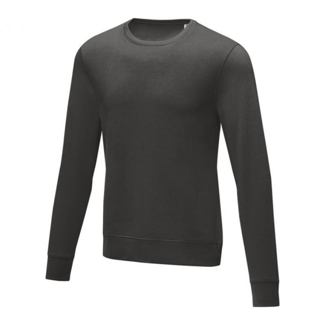 SWEAT PUBLICITAIRE COL ROND HOMME 'ZERIO' 4J - gris foncé