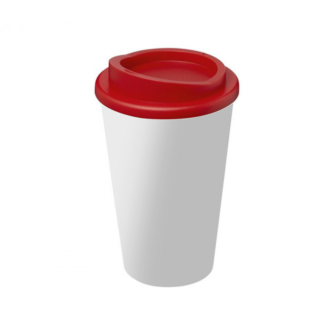 GOBELET PUBLICITAIRE ISOTHERME AMERICANO® QUADRI 'IBON' - rouge