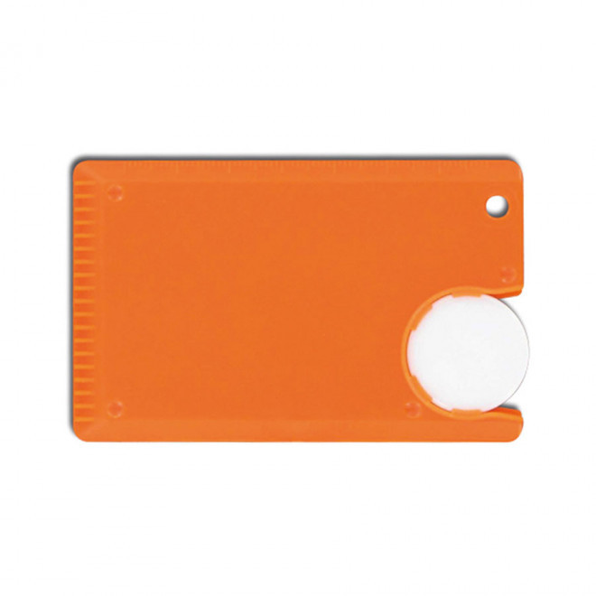 GRATTOIR PARE-BRISE PUBLICITAIRE AVEC JETON 'WINTA' - orange