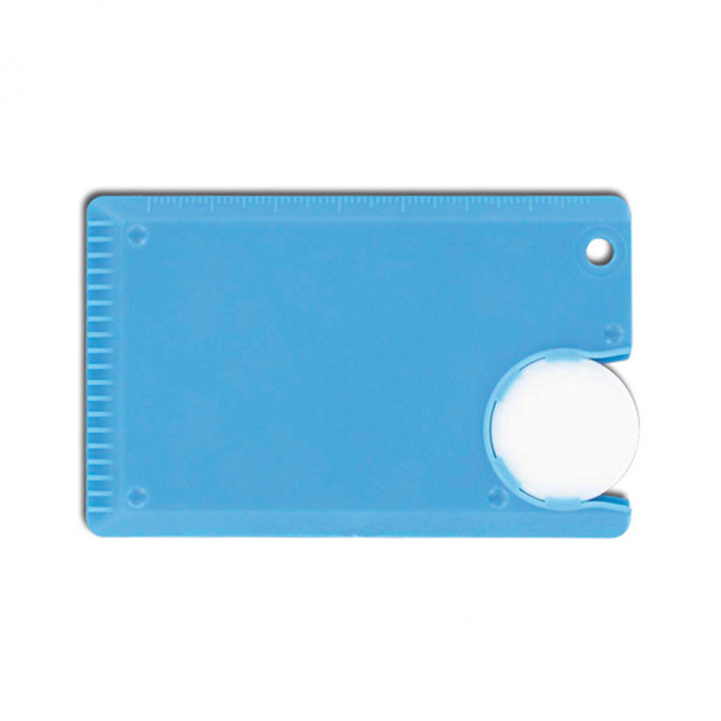 GRATTOIR PARE-BRISE PUBLICITAIRE AVEC JETON 'WINTA' - bleu