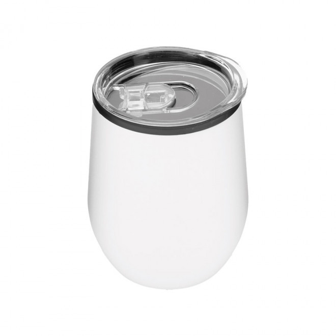 MUG À CAFÉ PERSONNALISABLE À EMPORTER 300 ML 'GOUGA' - blanc