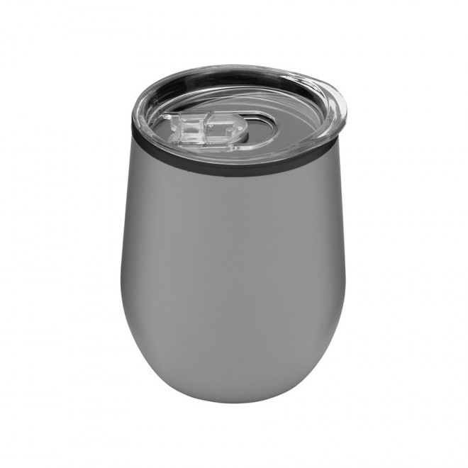 MUG À CAFÉ PERSONNALISABLE À EMPORTER 300 ML 'GOUGA' - gris